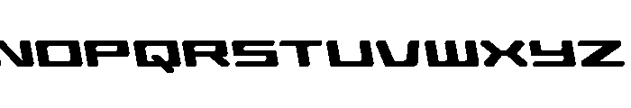 Race Pod Slight-Leftalic Font LOWERCASE