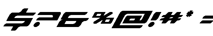 Race Pod Super-Italic Font OTHER CHARS