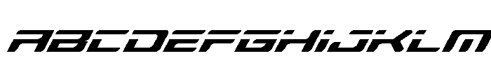 Race Pod Super-Italic Font UPPERCASE
