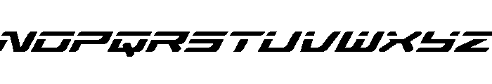Race Pod Super-Italic Font UPPERCASE