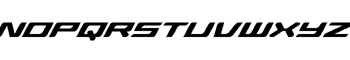 Race Pod Super-Italic Font LOWERCASE