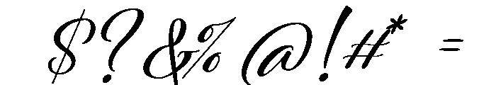Rachella Script Regular Font OTHER CHARS