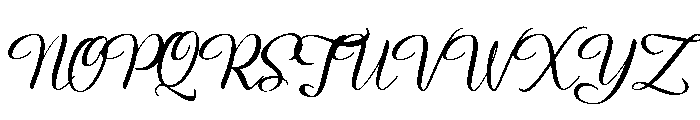 Rachella Script Regular Font UPPERCASE