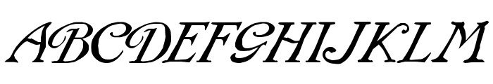 Rackham Italic Font UPPERCASE
