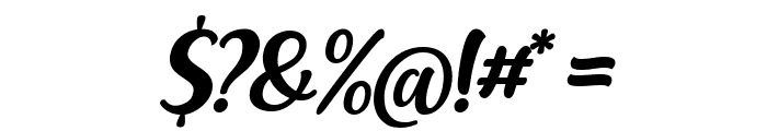 Racy Mango Italic Font OTHER CHARS