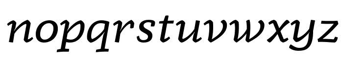 Radcliffe Display Italic Font LOWERCASE