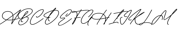 Radhion Signature Font UPPERCASE