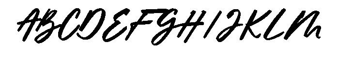 Radiant Brush Font UPPERCASE