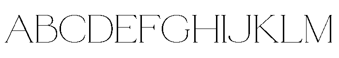 Radiant Charisma DEMO ExtLt Font UPPERCASE