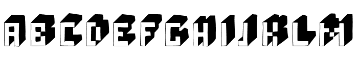 Radical Pixel Font UPPERCASE