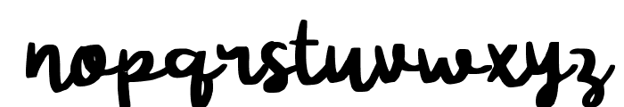 Radya Brush Font LOWERCASE