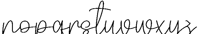 Rafting1 Font LOWERCASE