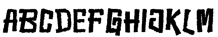 Ragged Shore Font UPPERCASE