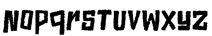 Ragged Shore Font LOWERCASE