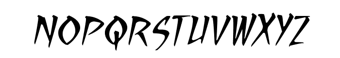 RagingRedLotusBB-Italic Font UPPERCASE