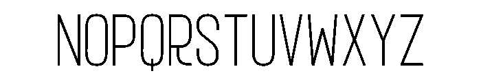 Ragnear Extra Light Font LOWERCASE