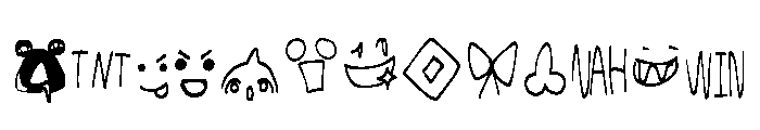 Rahhh Regular Font LOWERCASE