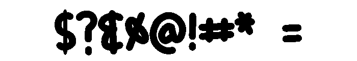 Rainbow Dot Font OTHER CHARS