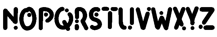 Rainbow Dot Font UPPERCASE