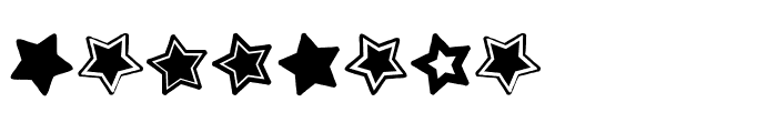 Rainbow Stars Regular Font UPPERCASE