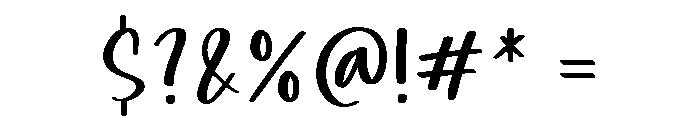 Rainbow Umbrella Font OTHER CHARS