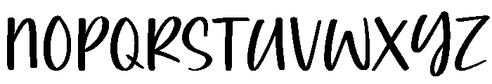 Rainbow Umbrella Font UPPERCASE