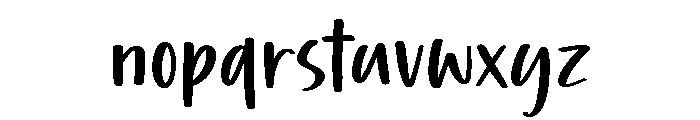 Rainbow Umbrella Font LOWERCASE