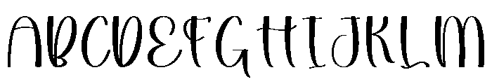 Rainday California Font UPPERCASE