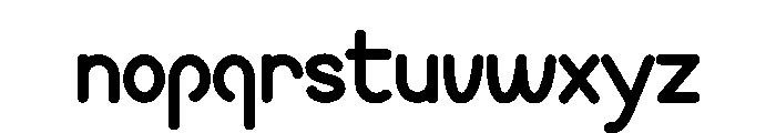 Raindrop Font LOWERCASE
