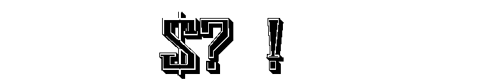Raindust Filled Regular Font OTHER CHARS