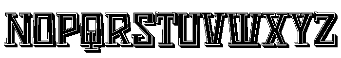 Raindust Filled Regular Font UPPERCASE