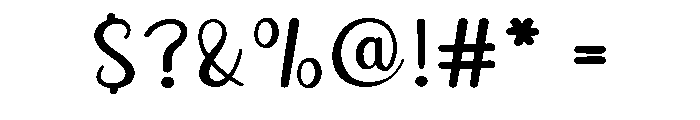 Rainfall Font OTHER CHARS