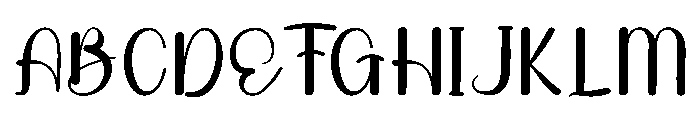 Rainfall Font UPPERCASE