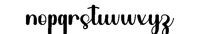 Rainfall Font LOWERCASE