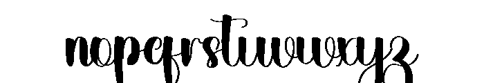 Rainly Font LOWERCASE