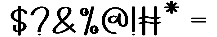 Rainstory Font OTHER CHARS