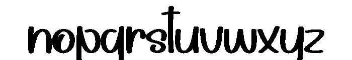 Rainstory Font LOWERCASE