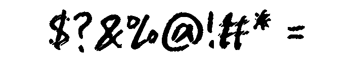 Rainy Calm Font OTHER CHARS