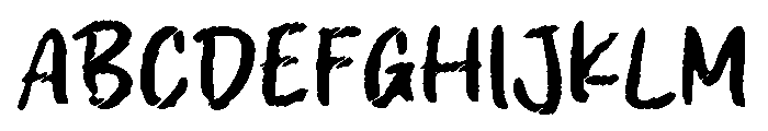 Rainy Calm Font UPPERCASE