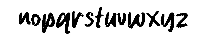 Rainy Calm Font LOWERCASE