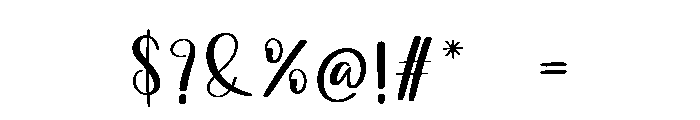 Rainy Font OTHER CHARS