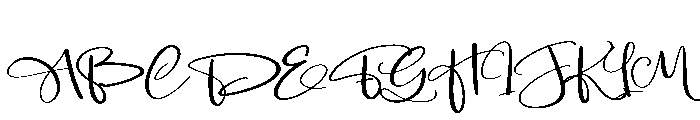 Rainy Font UPPERCASE