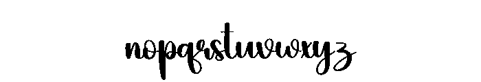 Rainy Font LOWERCASE