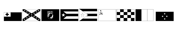 Raise Your Flag Font OTHER CHARS