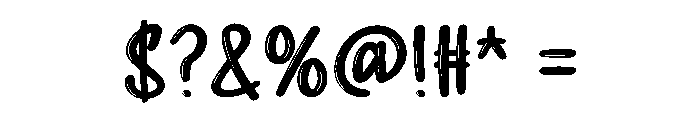 Raisin Topping Font OTHER CHARS