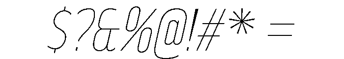 Rakesly Hairline Italic Font OTHER CHARS
