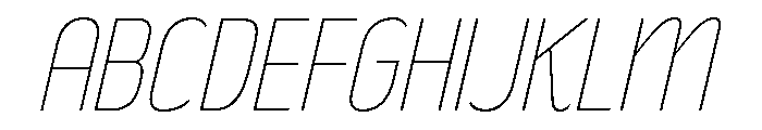 Rakesly Hairline Italic Font UPPERCASE