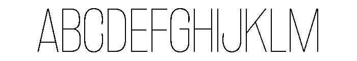 Rakesly Hairline Font UPPERCASE