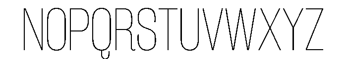 Rakesly Hairline Font UPPERCASE