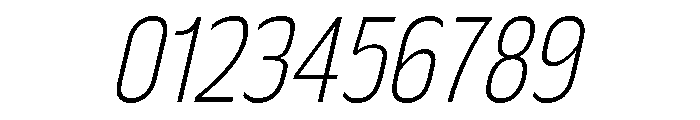 Rakesly Thin Italic Font OTHER CHARS